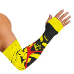 Pug With Glasses Portrait Print Sun Protection Arm Sleeves