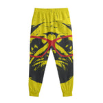 Pug With Glasses Portrait Print Sweatpants