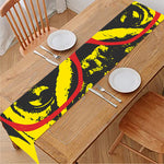 Pug With Glasses Portrait Print Table Runner