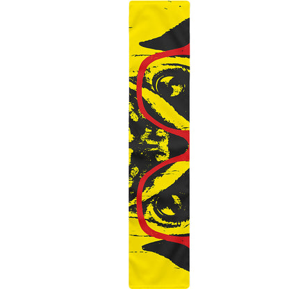 Pug With Glasses Portrait Print Table Runner