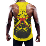 Pug With Glasses Portrait Print Training Tank Top
