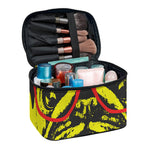 Pug With Glasses Portrait Print Travel Makeup Bag