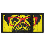 Pug With Glasses Portrait Print Trifold Wallet