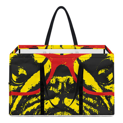 Pug With Glasses Portrait Print Utility Tote Bag