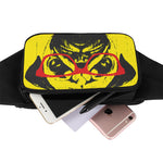 Pug With Glasses Portrait Print Waist Bag