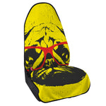 Pug With Glasses Portrait Print Waterproof Car Seat Cover