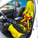 Pug With Glasses Portrait Print Waterproof Car Seat Cover