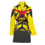 Pug With Glasses Portrait Print Women's Bathrobe