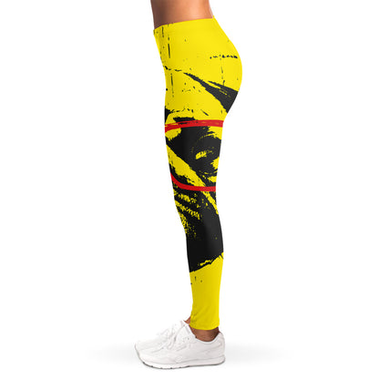 Pug With Glasses Portrait Print Women's Leggings