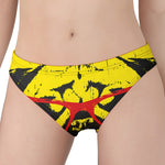 Pug With Glasses Portrait Print Women's Panties