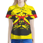 Pug With Glasses Portrait Print Women's Polo Shirt