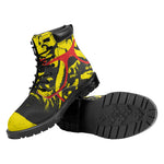 Pug With Glasses Portrait Print Work Boots