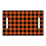 Pumpkin Orange Buffalo Check Print Golf Cart Seat Cover