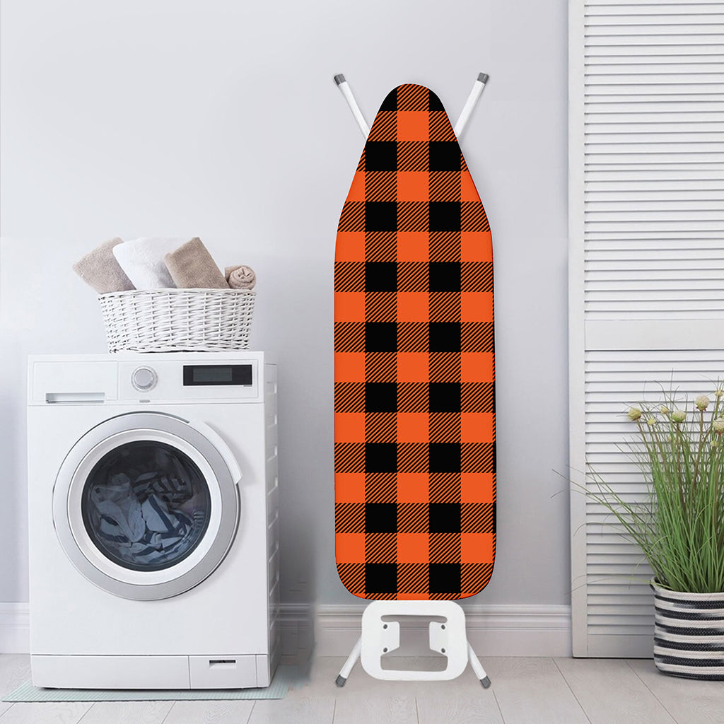 Pumpkin Orange Buffalo Check Print Ironing Board Cover