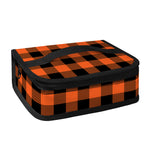 Pumpkin Orange Buffalo Check Print Small Lunch Bag