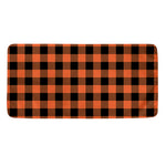 Pumpkin Orange Buffalo Check Print Towel