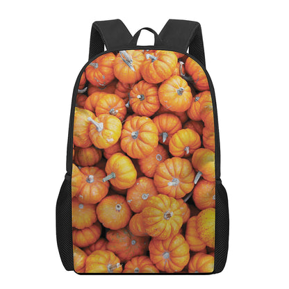 Pumpkin Print 17 Inch Backpack