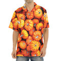 Pumpkin Print Aloha Shirt