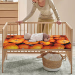 Pumpkin Print Baby Crib Sheet