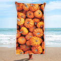 Pumpkin Print Beach Towel