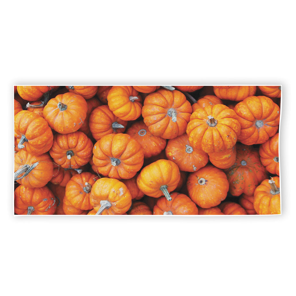 Pumpkin Print Beach Towel