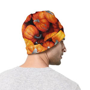 Pumpkin Print Beanie