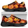 Pumpkin Print Black Chunky Shoes