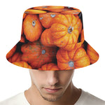 Pumpkin Print Bucket Hat