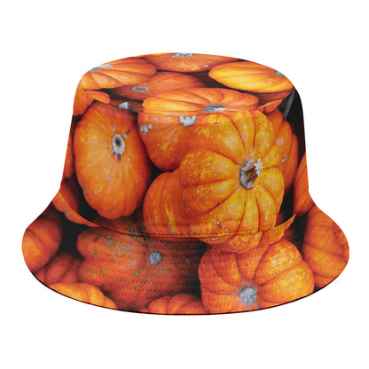 Pumpkin Print Bucket Hat