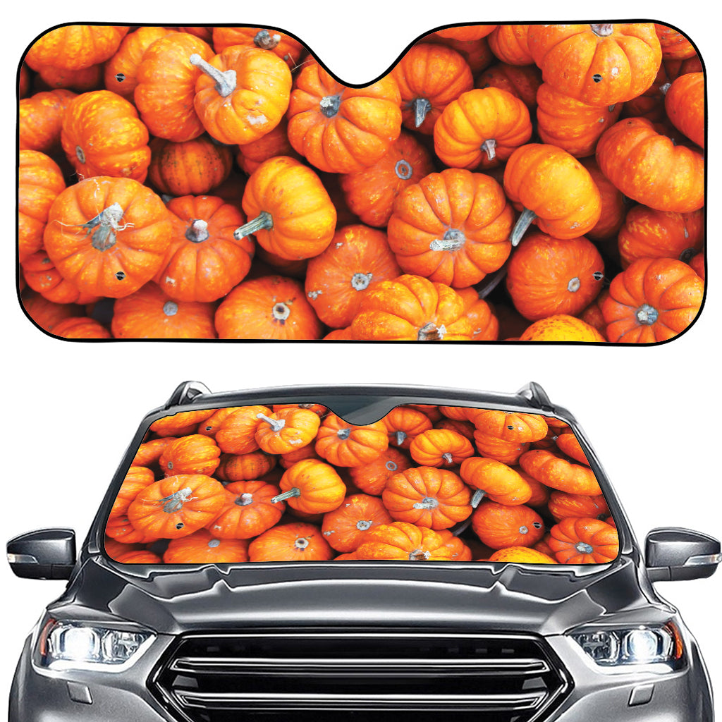 Pumpkin Print Car Windshield Sun Shade