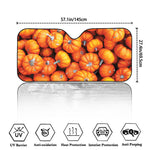 Pumpkin Print Car Windshield Sun Shade