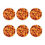 Pumpkin Print Coaster Set