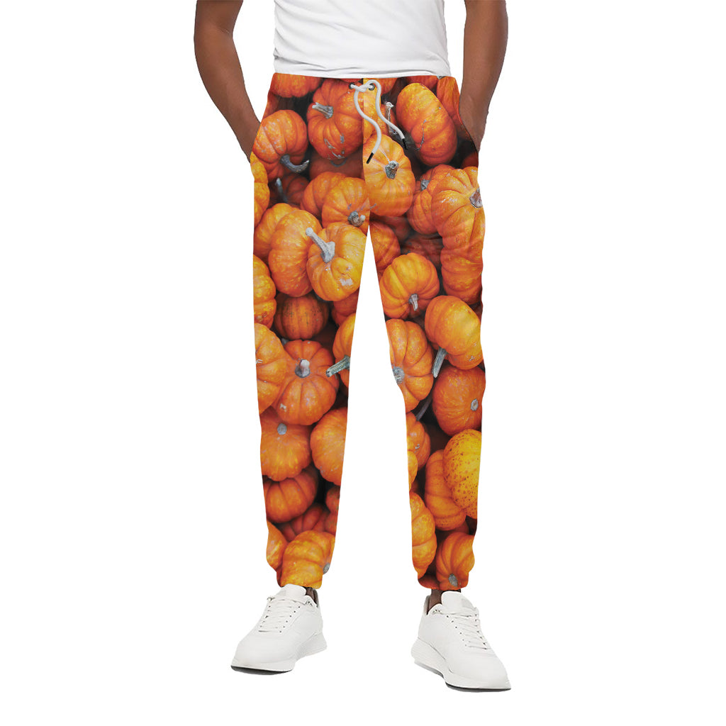 Pumpkin Print Cotton Pants