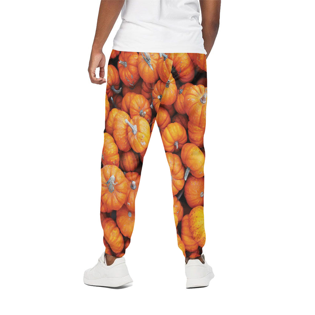 Pumpkin Print Cotton Pants
