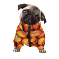 Pumpkin Print Dog Zip Up Jacket