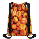 Pumpkin Print Drawstring Backpack