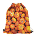 Pumpkin Print Drawstring Bag