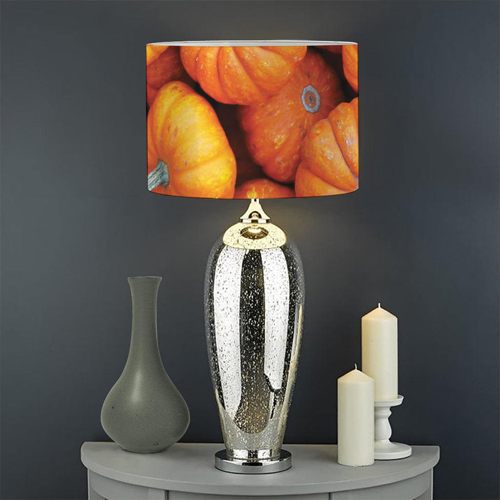 Pumpkin Print Drum Lamp Shade