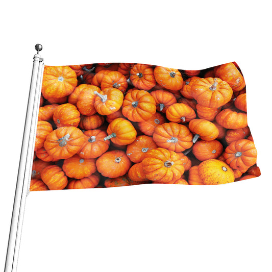 Pumpkin Print Flag