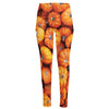 Pumpkin Print High-Waisted Pocket Leggings