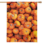 Pumpkin Print House Flag