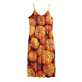 Pumpkin Print Jersey Midi Cami Dress