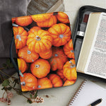 Pumpkin Print Leather Bible Cover