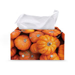Pumpkin Print Leather Tissue Box Cover