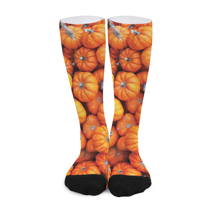 Pumpkin Print Long Socks