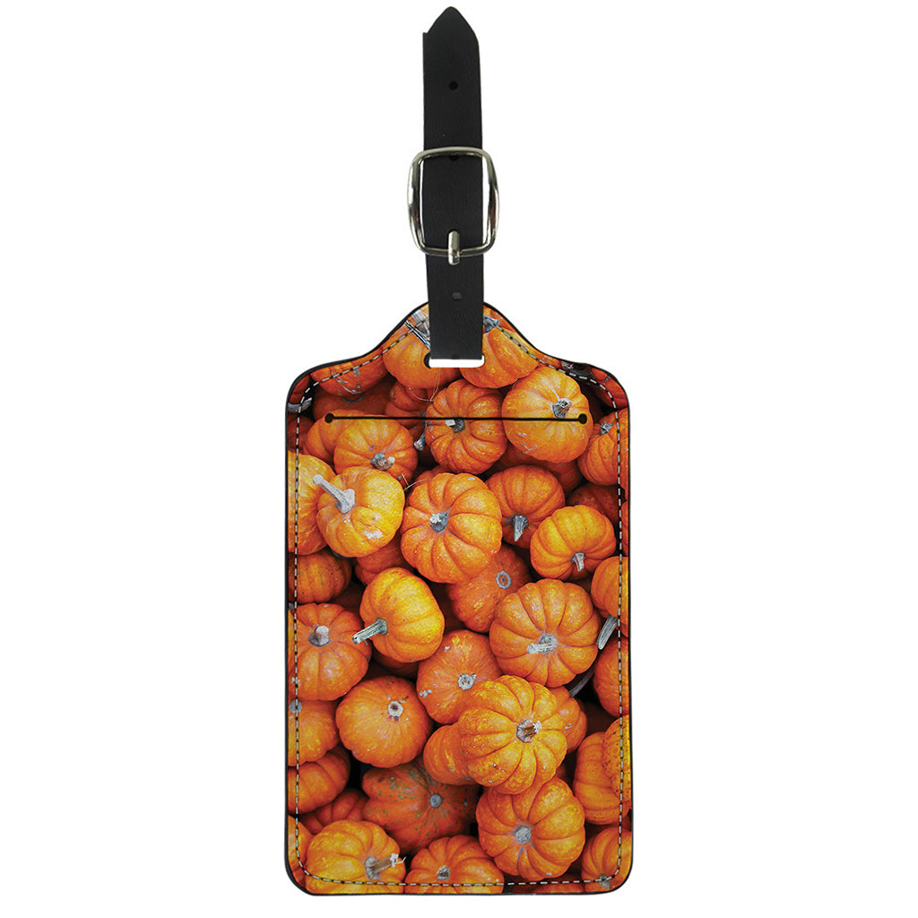 Pumpkin Print Luggage Tag