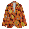 Pumpkin Print Men's Blazer