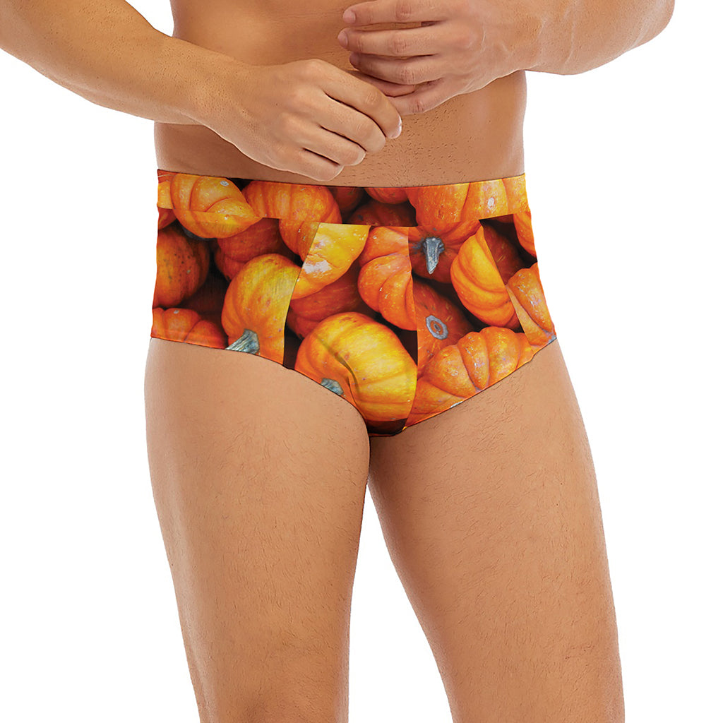 Pumpkin Print Men's Briefs