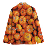 Pumpkin Print Men's Cotton Blazer