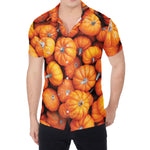 Pumpkin Print Men's Shirt